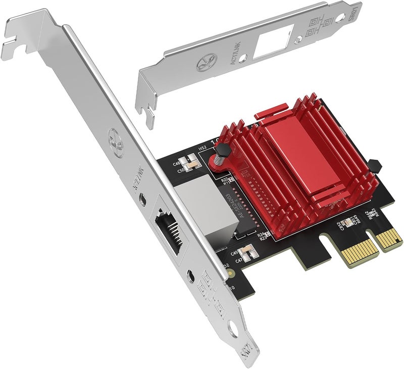 Vmin 2.5G Base-T PCIe Network Card with Realtek RTL8125B, 2.5G Base-T PCIe Network Adapter Supports Windows 11/10/8.1/8/7 & Linux OS - Image 1